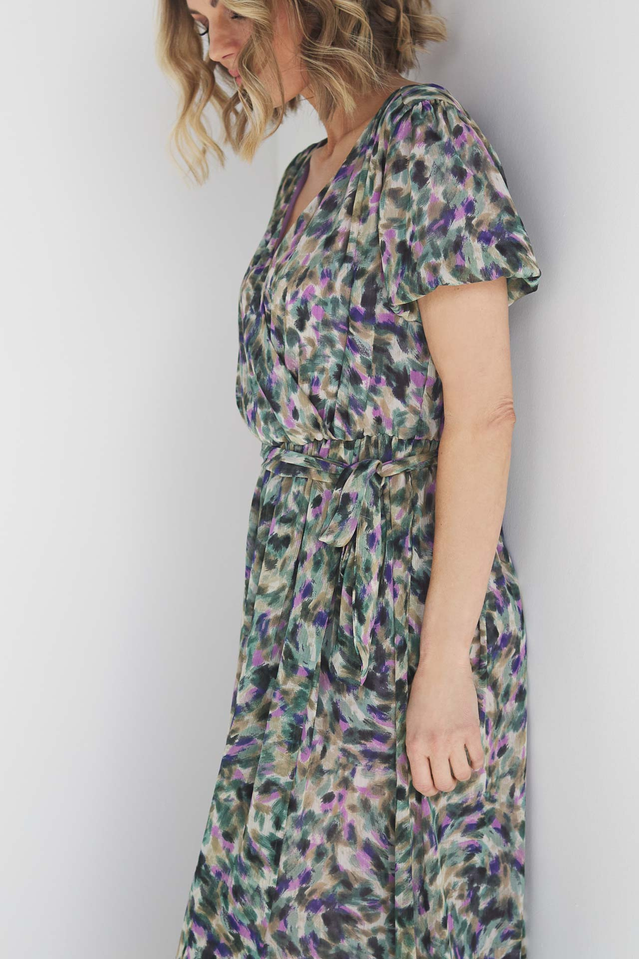 Szyfonowa sukienka maxi na komunię lub wesele