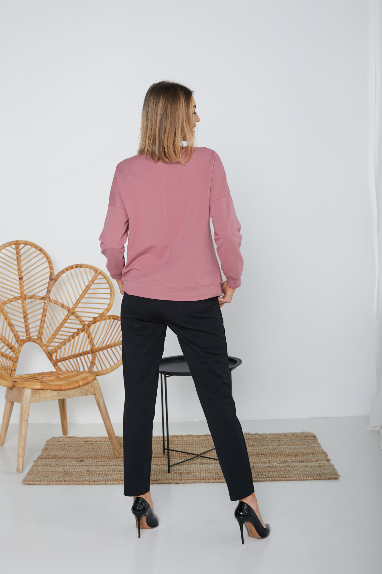 Dzianinowy komplet sportowy (bluza+spodnie)