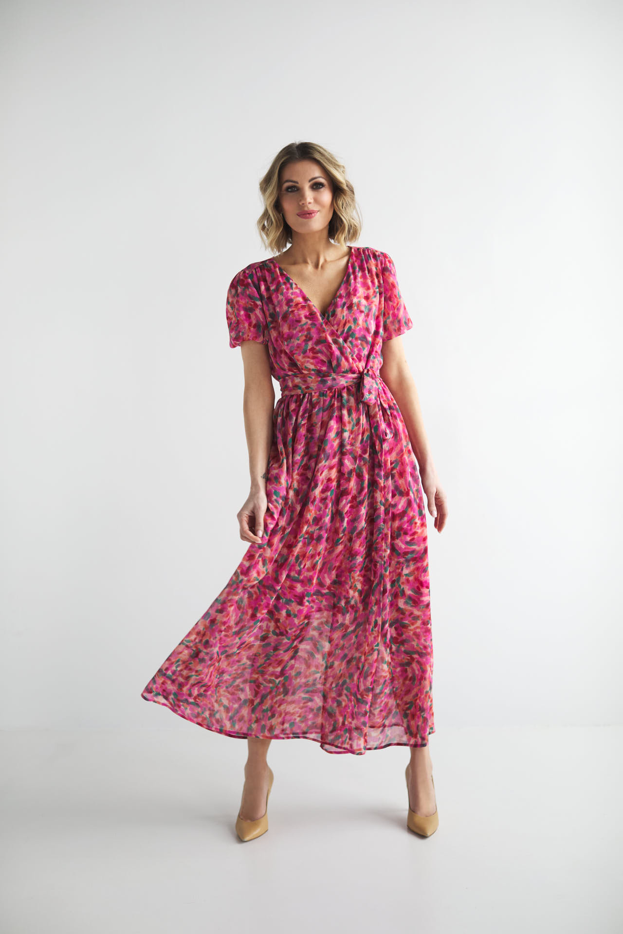 Chiffon maxi dress for communion or wedding