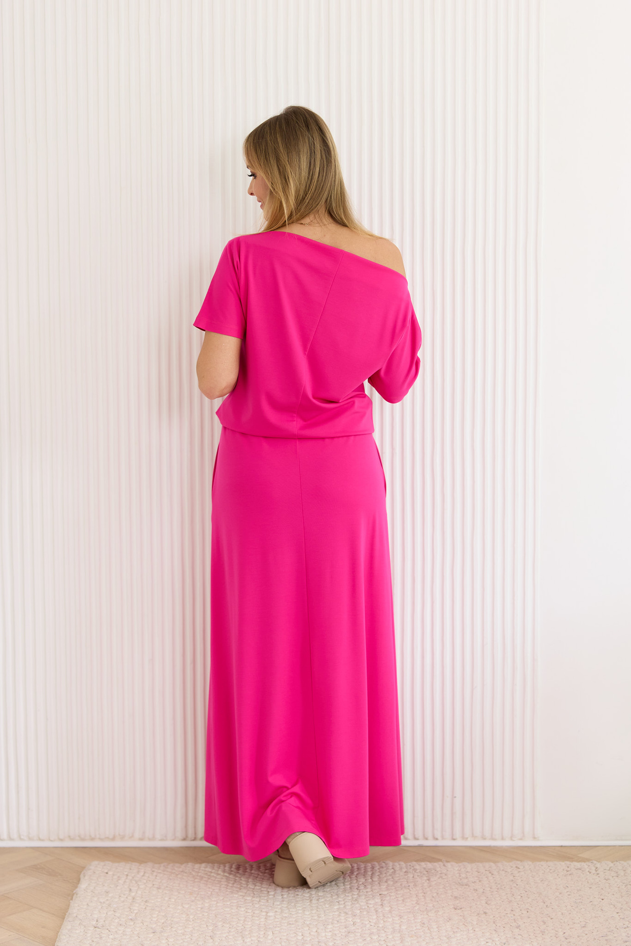 Długa letnia sukienka z dzianiny Morgan Light