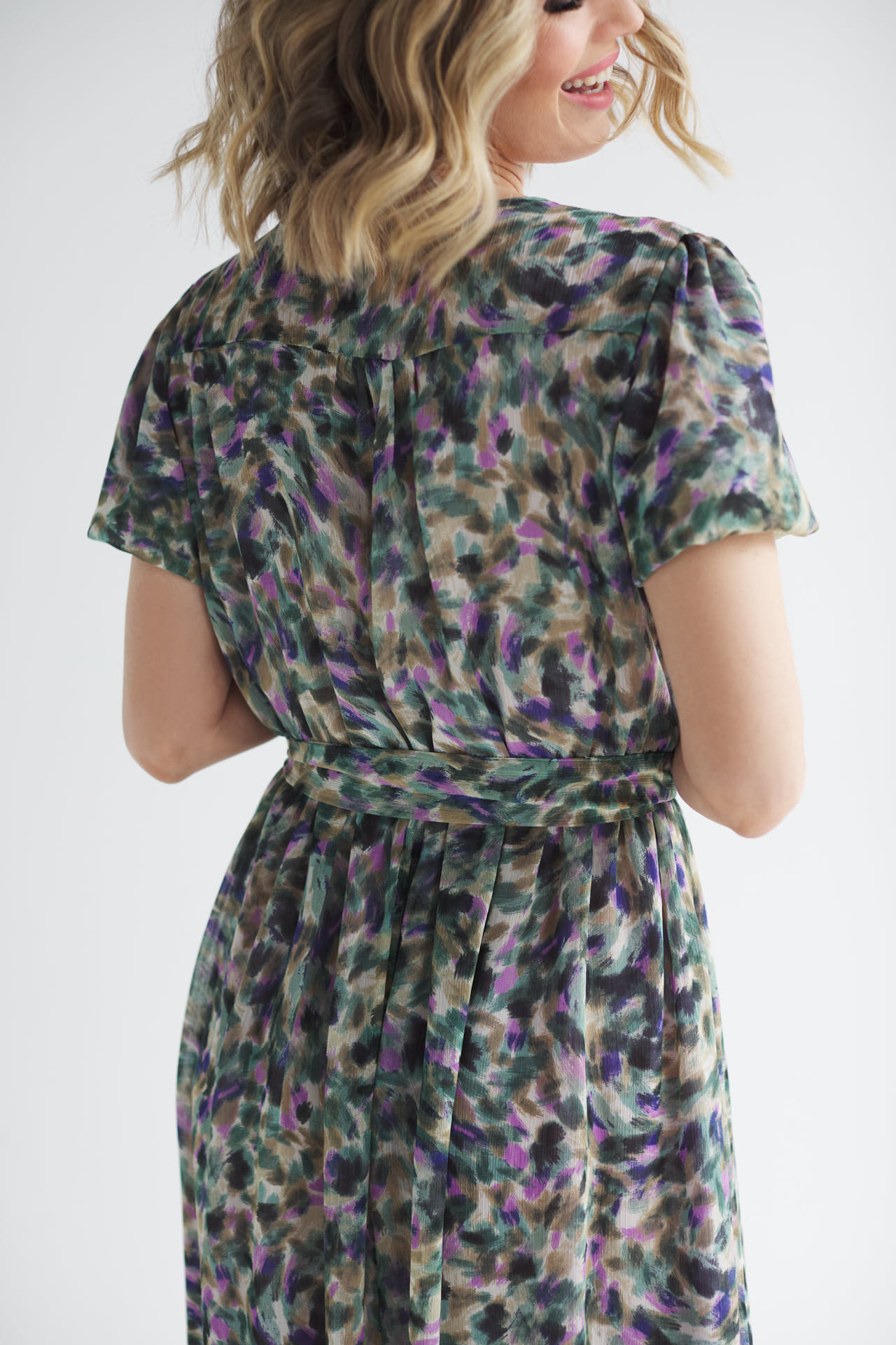 Szyfonowa sukienka maxi na komunię lub wesele