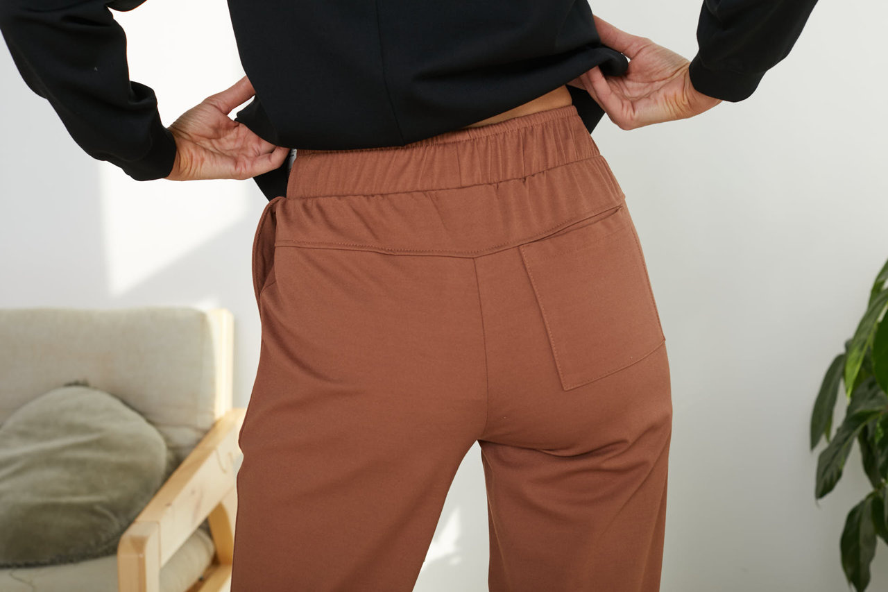 Komplet damski, dres z miedzianymi napisami (bluza+spodnie)